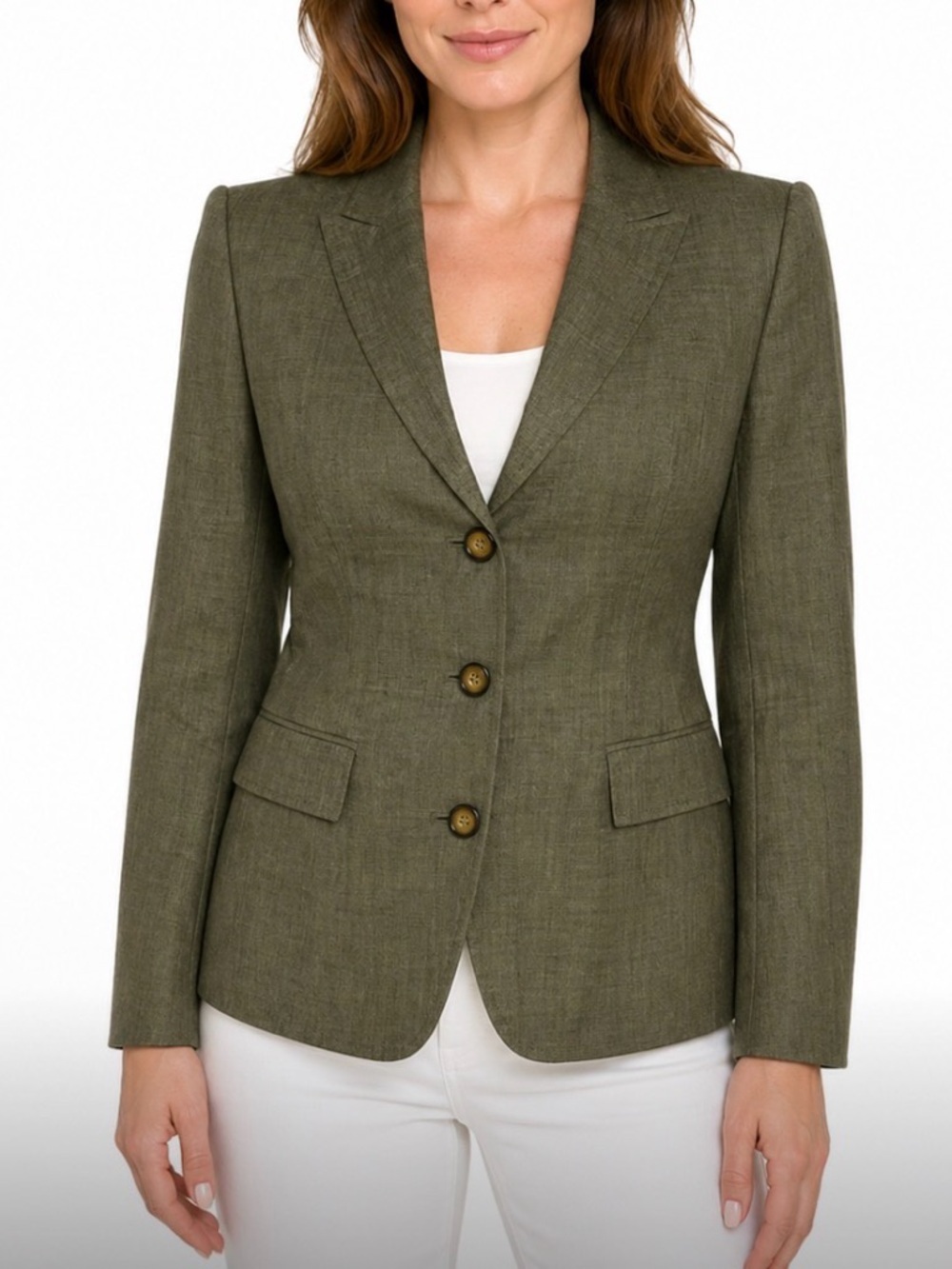 Preowned Anne Klein women’s blazer coat jacket size 8 petite 8P